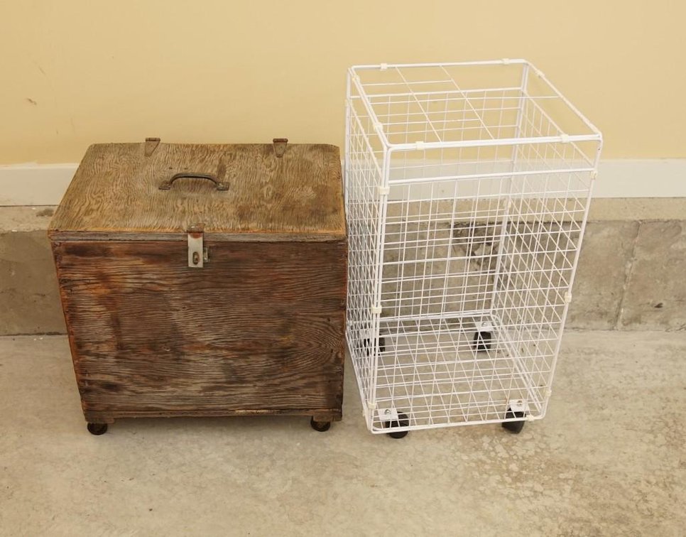 Two Rolling Storage Containers