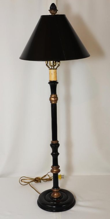 Wooden Candlestick Lamp