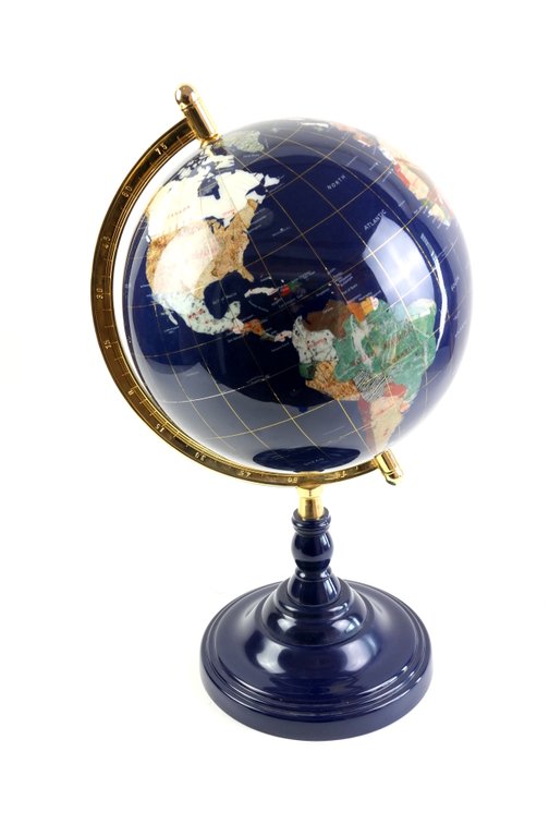 Semi-Precious Stone Globe