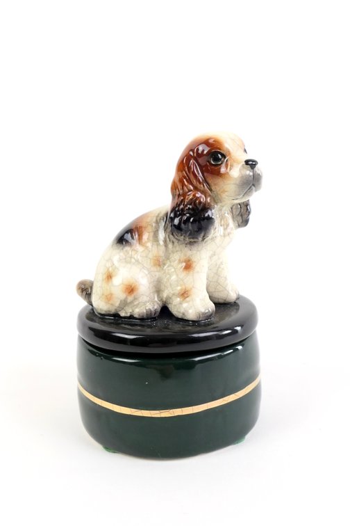 Vintage Takahashi Spaniel Trinket Box