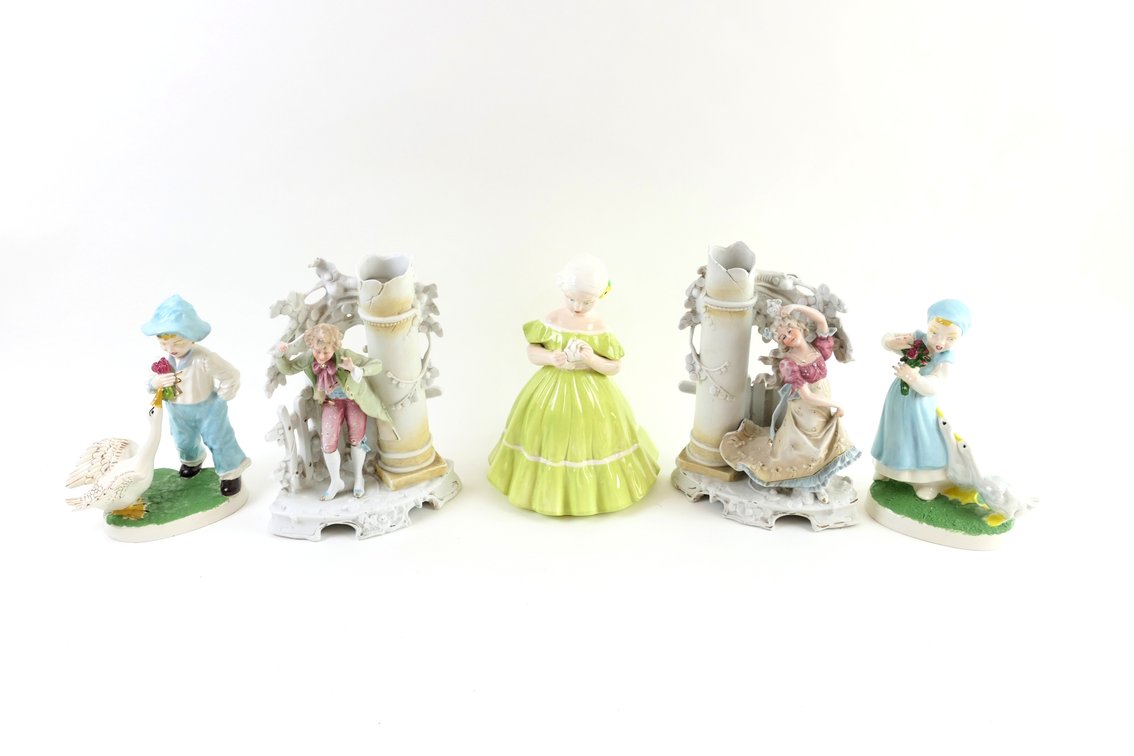 Five Ceramic Figurines