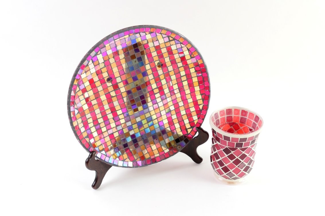 Stained Glass Mosaic Pieces