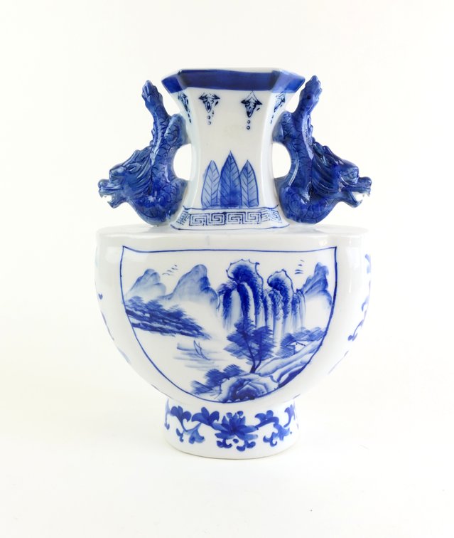 Vintage Chinese Footed Vase