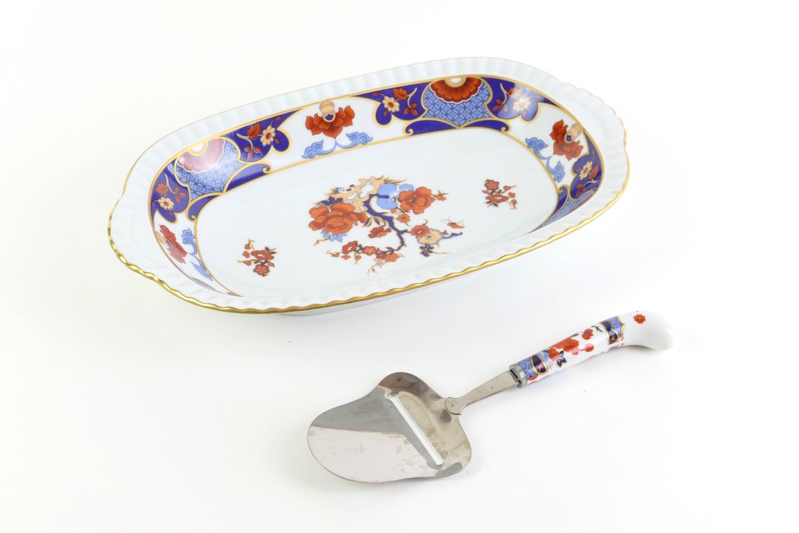 German Serving Bowl and Cheese Slicer