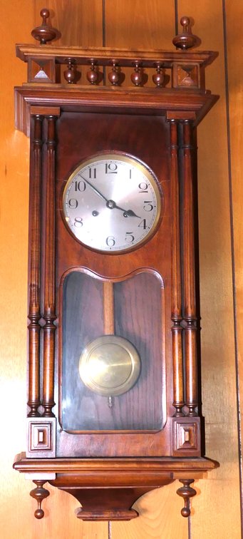 Victorian Mahogany Case Clock
