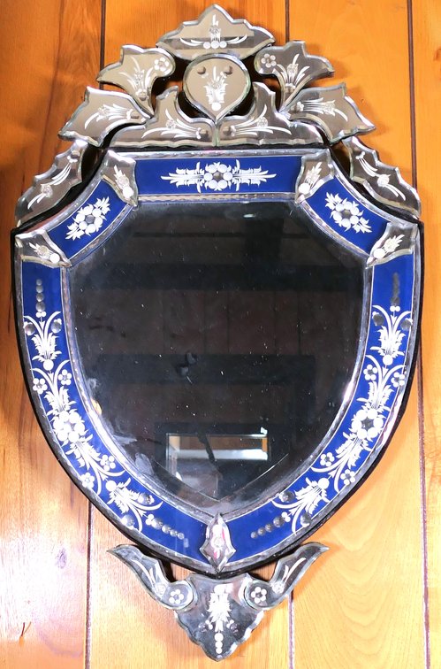 Venetian Style Shield Mirror