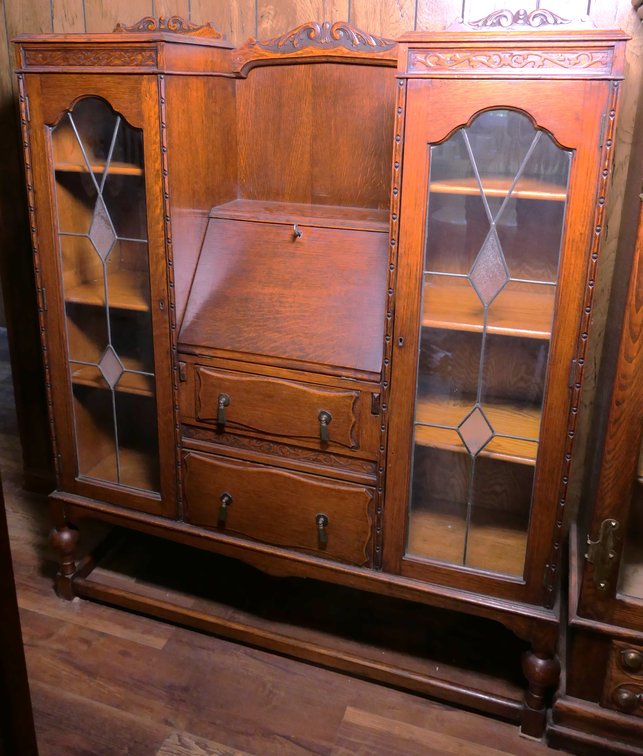 Antique English Jacobean Slant Writing Bureau