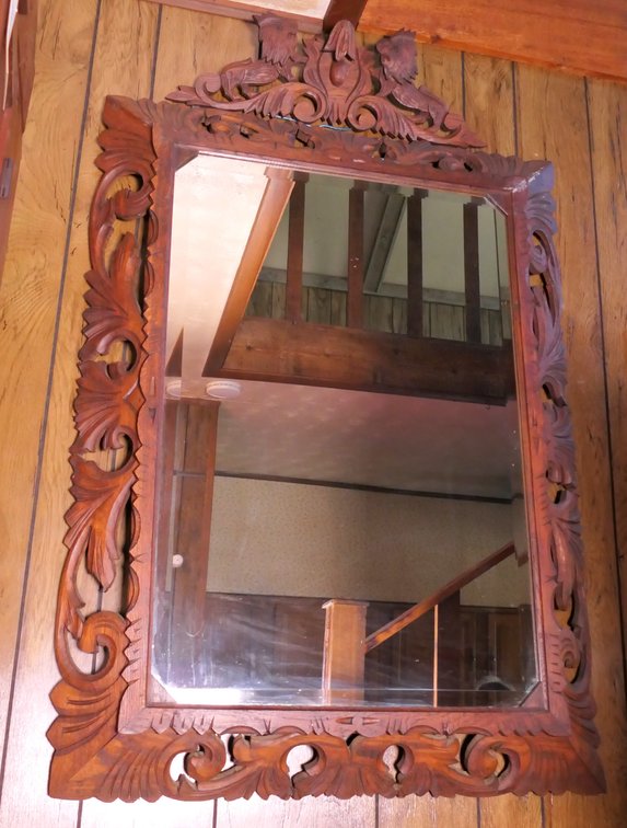 German Carved Wall Mirror