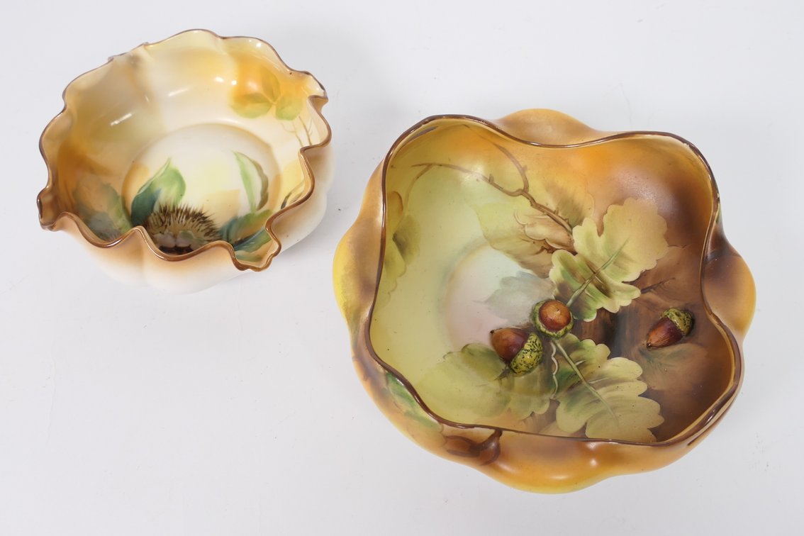 Two Woodland Themed Bowls