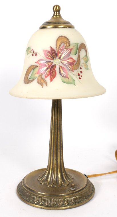 Fenton Hand Painted Boudoir lamp