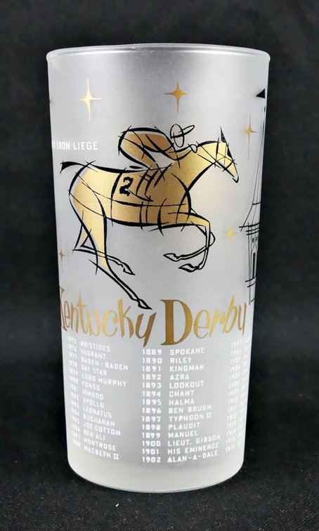 1957 Kentucky Derby Glass