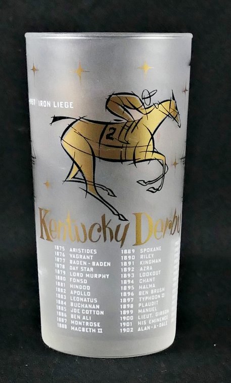 1957 Kentucky Derby Glass