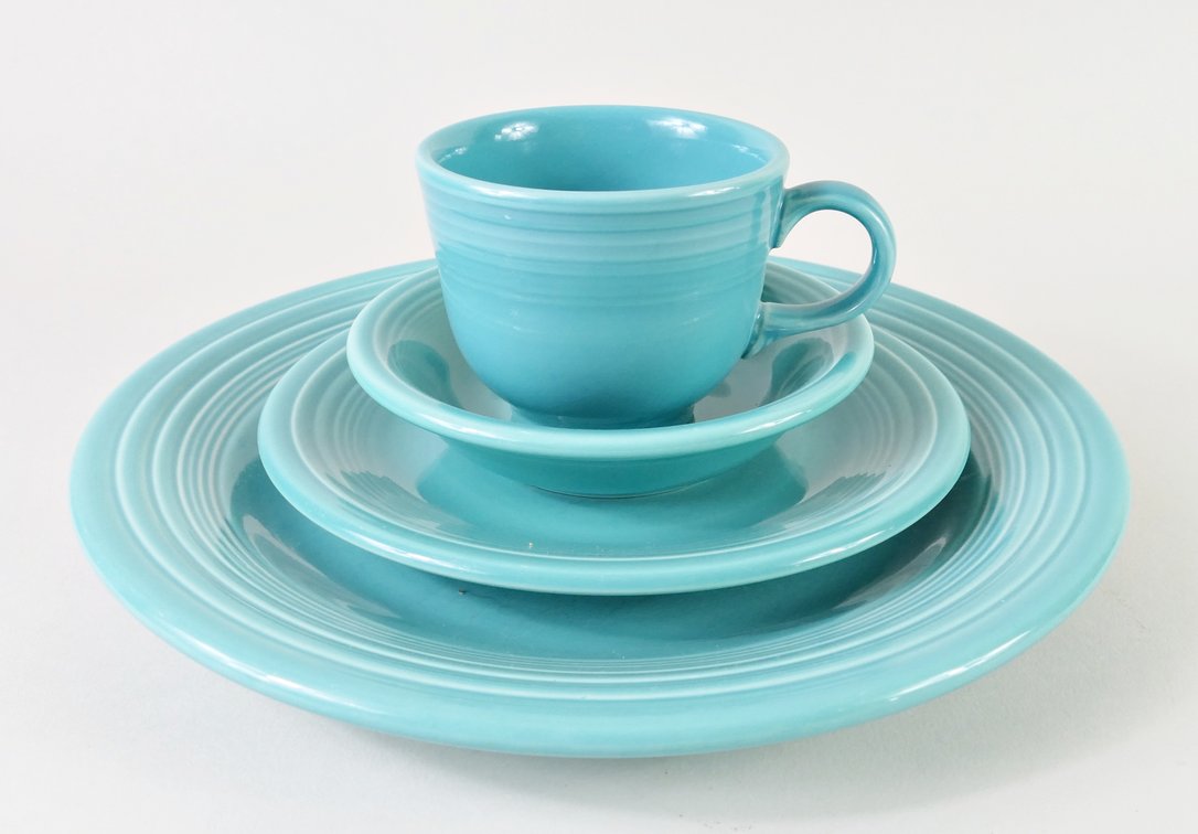 Aqua Fiestaware Place Setting