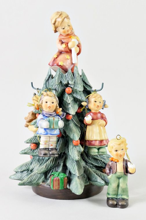 Goebel Porcelain Christmas Tree with Ornaments