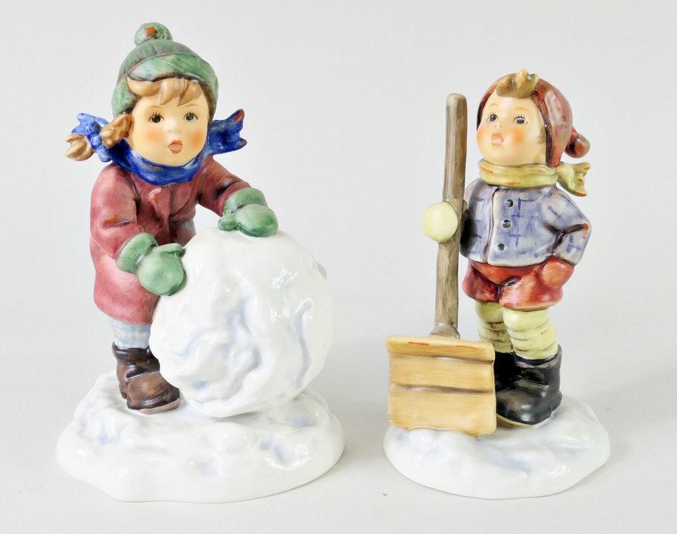 Two Winter Figurines by Goebel