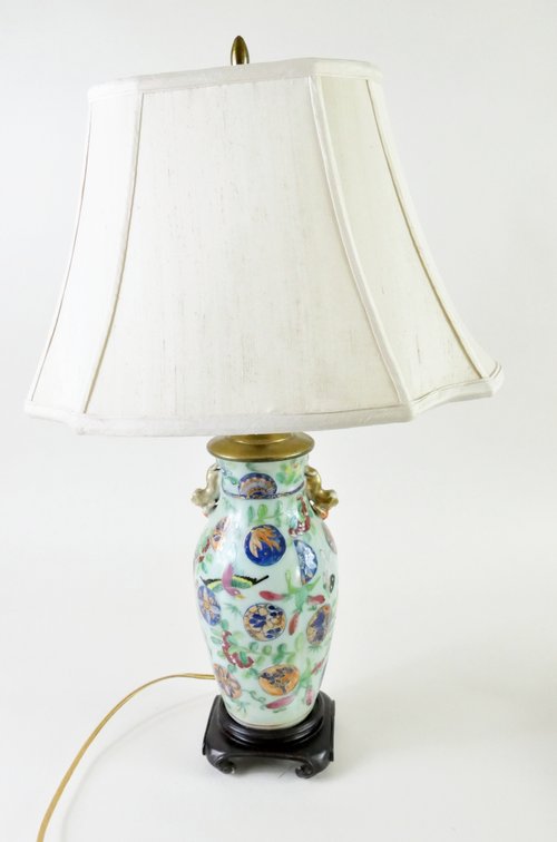 Porcelain Floral Table Lamp