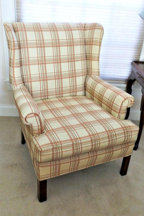 Chippendale Style Wingback Chair