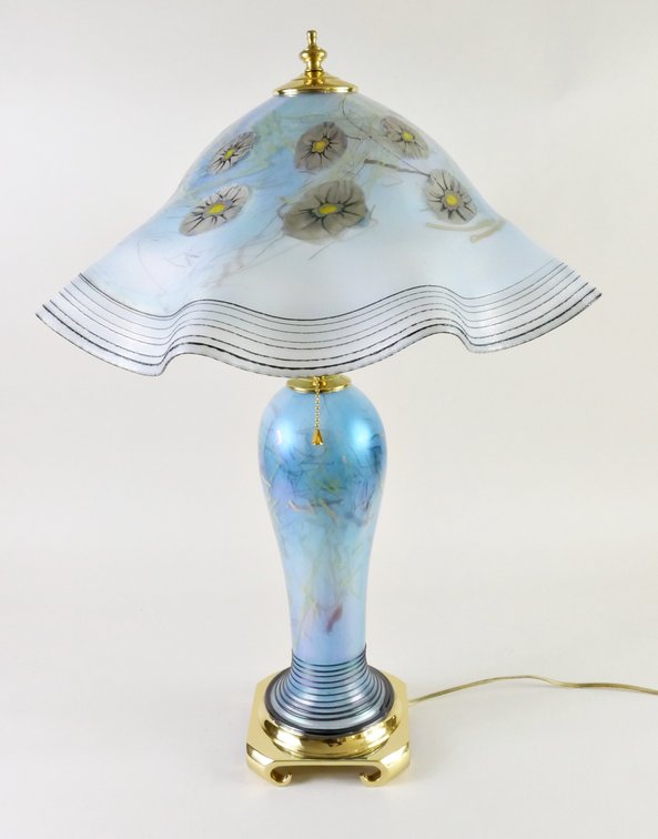 Herb A. Thomas Art Glass Lamp