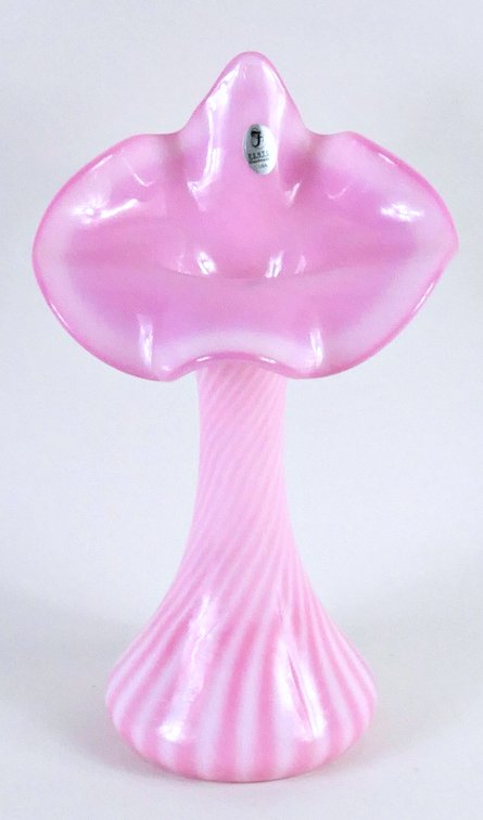 Pink Art Glass Vase by Fenton