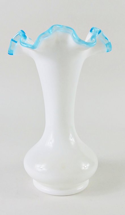 Milk Glass Art Vase