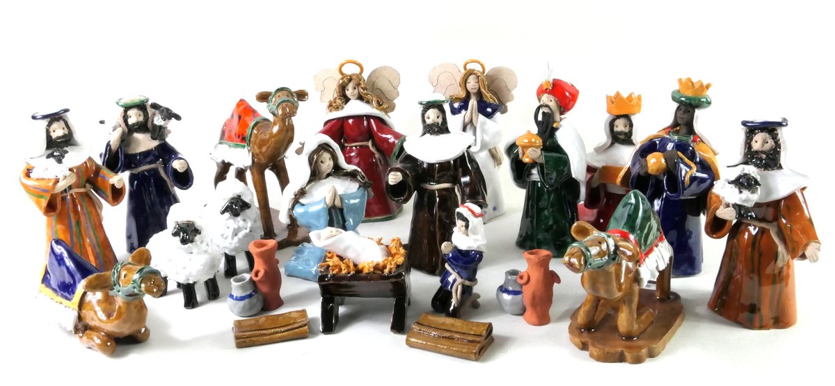 Ceramic Nativity Scene