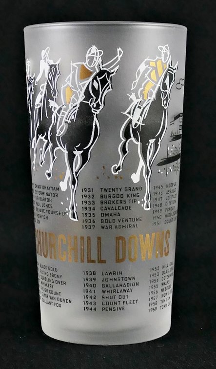 1960 Kentucky Derby Glass