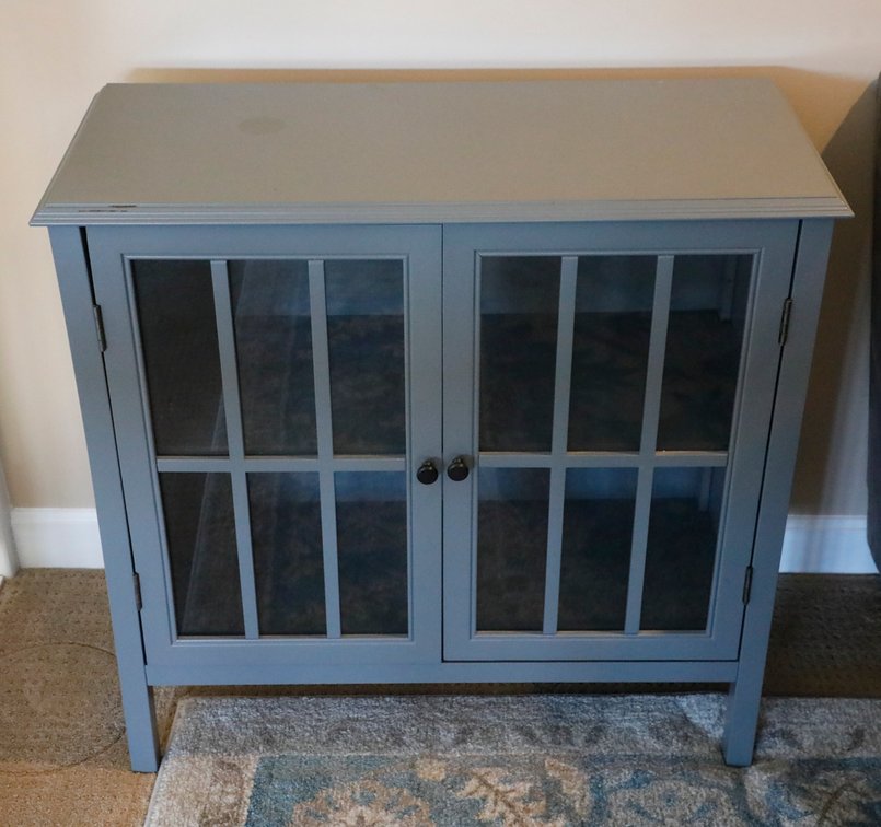 Double Glass Door Cabinet