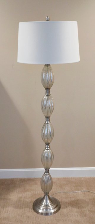 Mercury Glass Style Floor Lamp