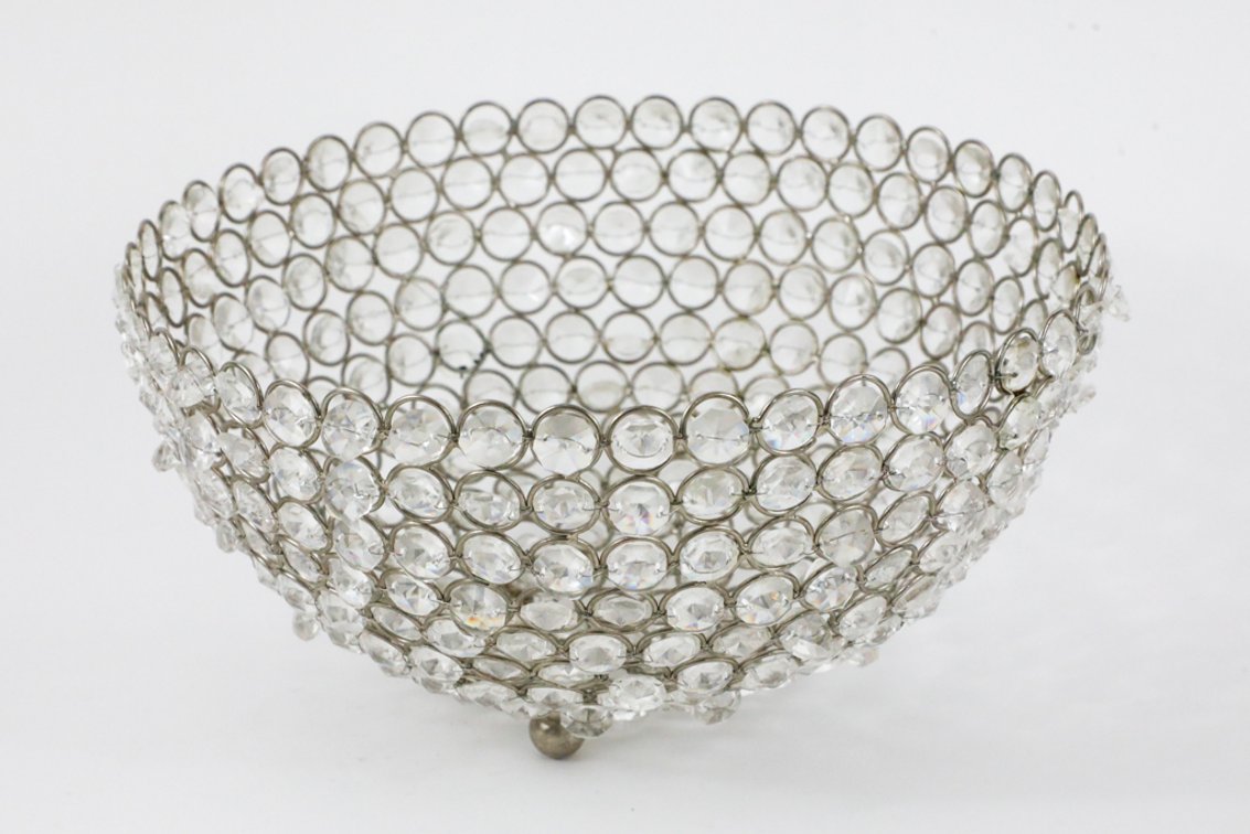 Chrome and Crystal Center Bowl