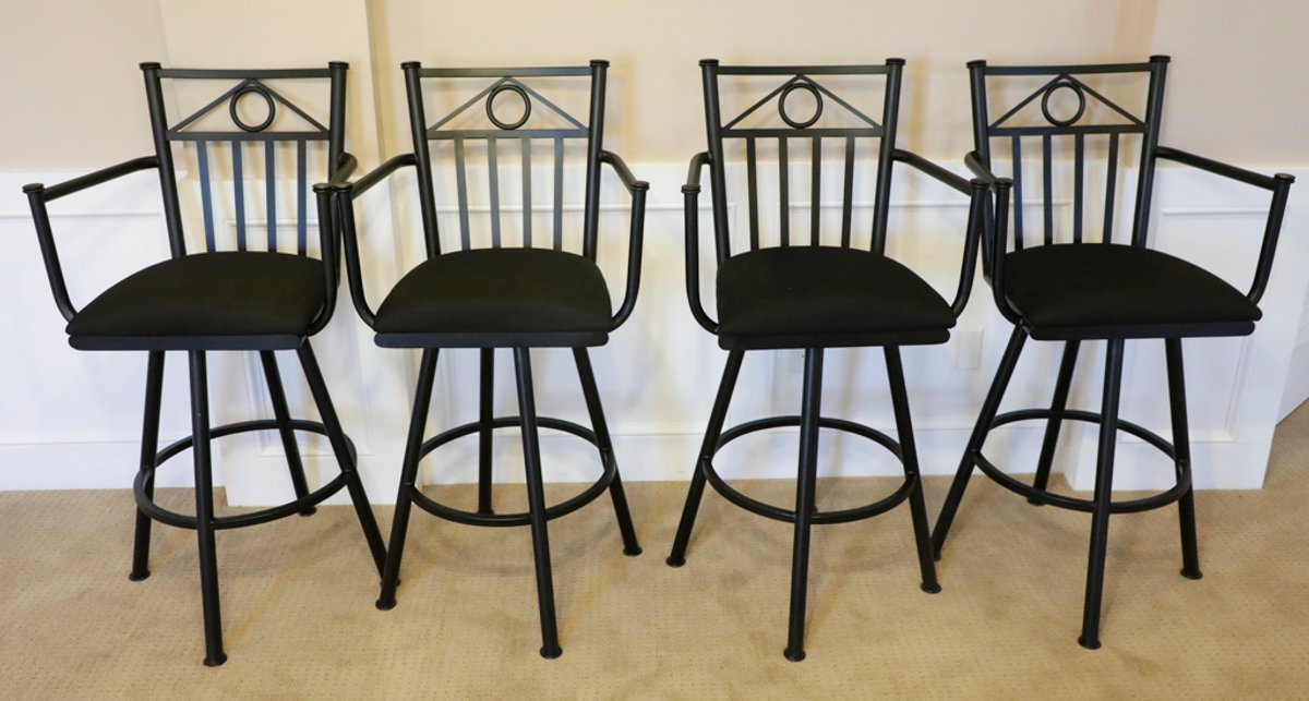 Set of Four 360 Revolution Bar Stools