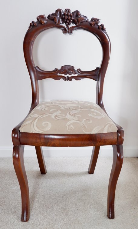 Renaissance Revival Mahogany Parlor Chair