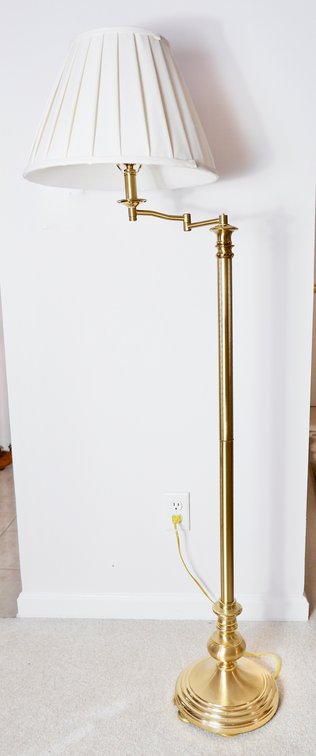Brass Floor Lamp by Stiffel