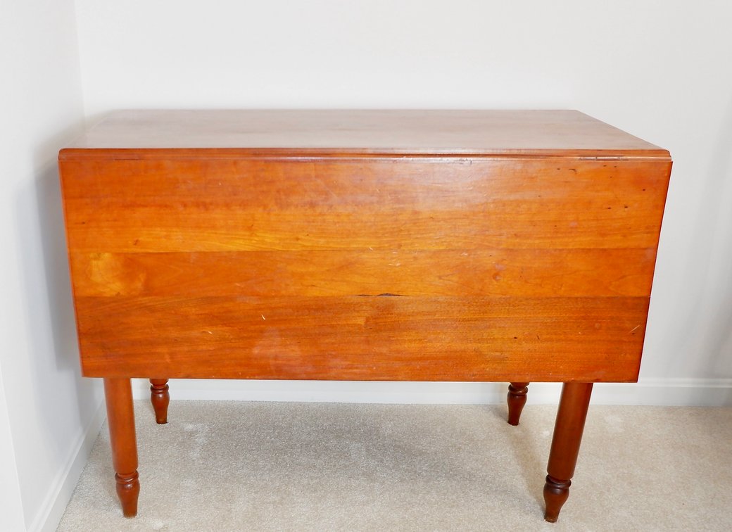 Antique Solid Cherry Drop Leaf Table