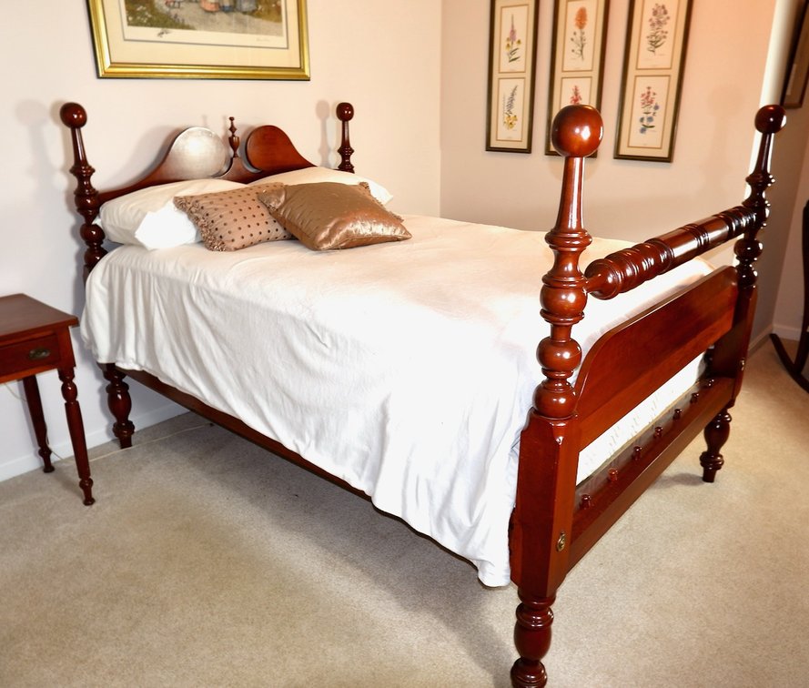 Solid Cherry Four Poster Bed