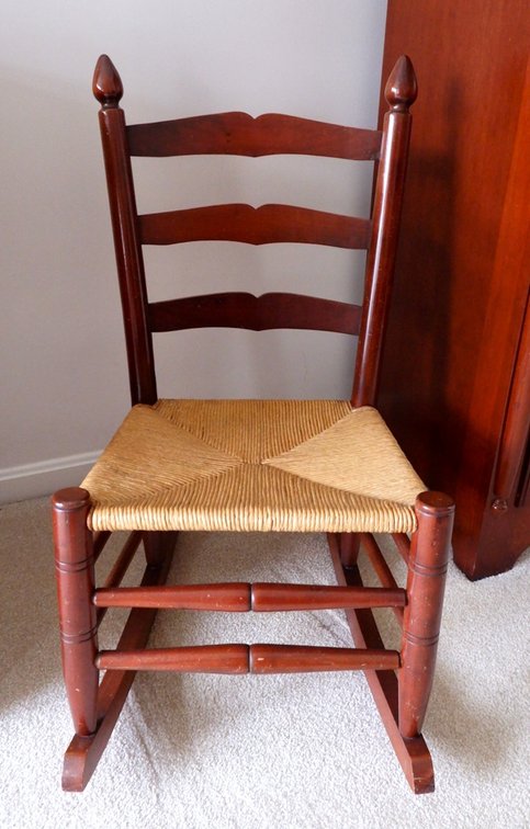 Solid Cherry Ladder Back Rocker
