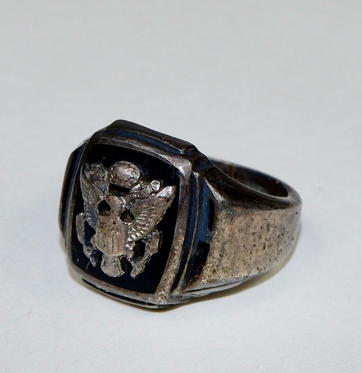 Sterling Silver US Army Ring