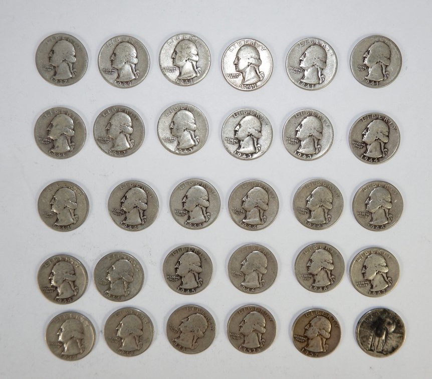 Silver Washington Quarters
