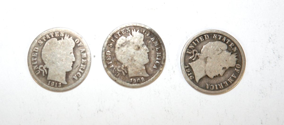 Barber Silver Dimes