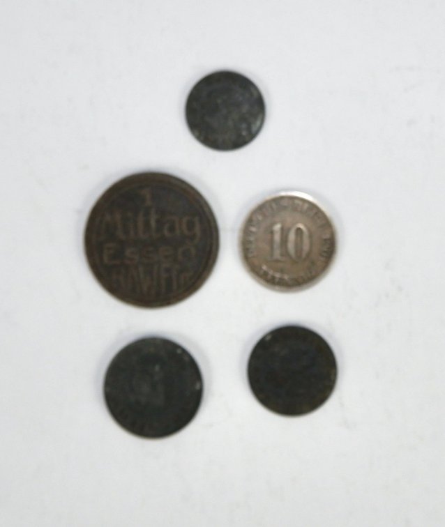 Four WWII Era German Coins