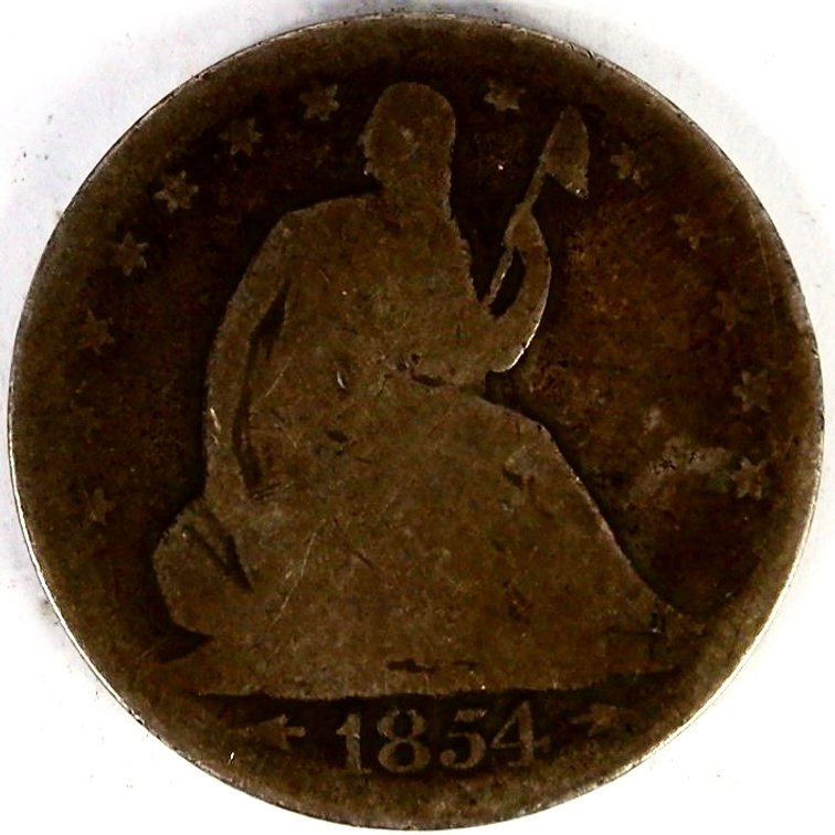 1854 Seated Liberty Half Dollar