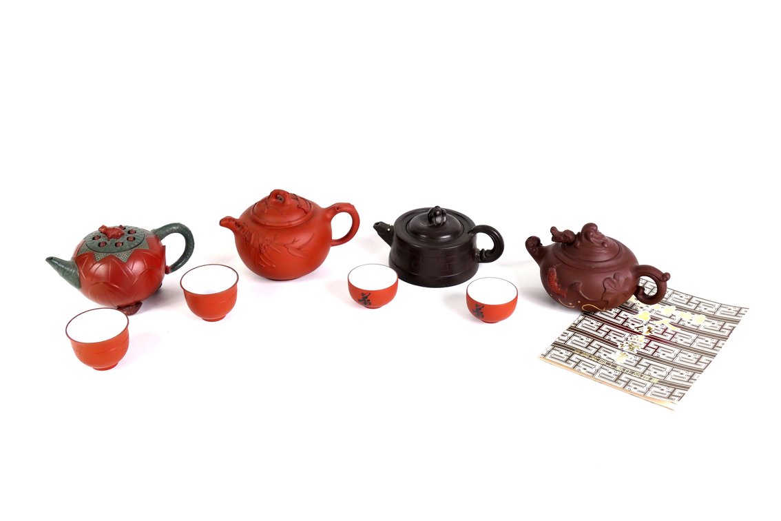 Collection of Tea Pots and Cups