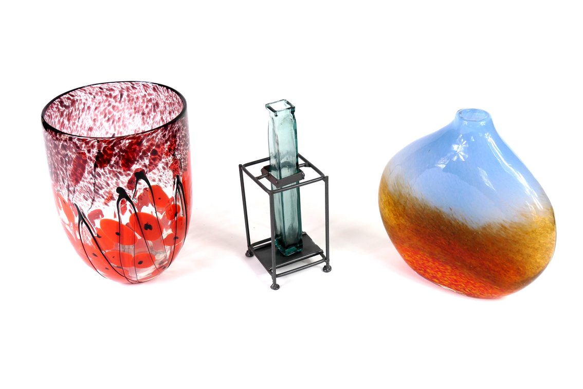 Three Glass Vases