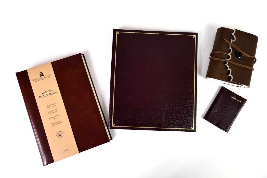 Leather Journal and Photo Albums