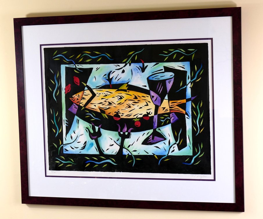 M.P. Wiggins Signed Abstract Serigraph