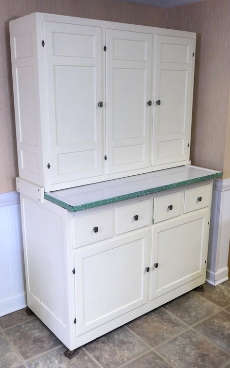Vintage Painted Kitchen Cabinet