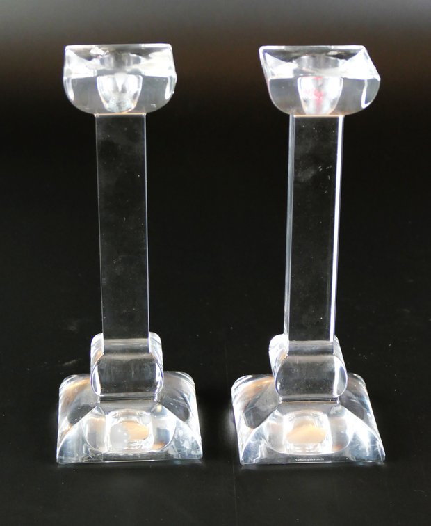 Villeroy and Boch Glass Candlesticks