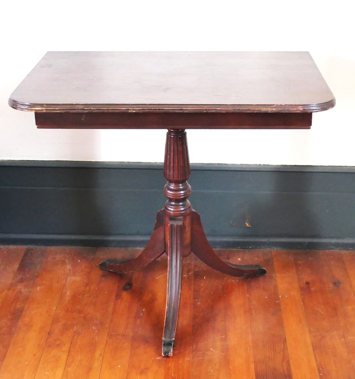 Duncan Phyfe-Style Mahogany Console Table