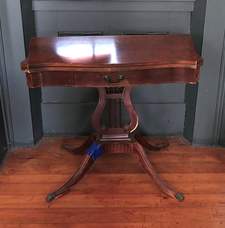 1940's Duncan Phyfe Style Game Table