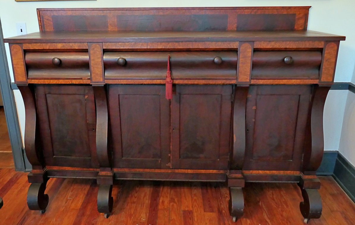 Massive Empire Mahogany Finish Sideboard