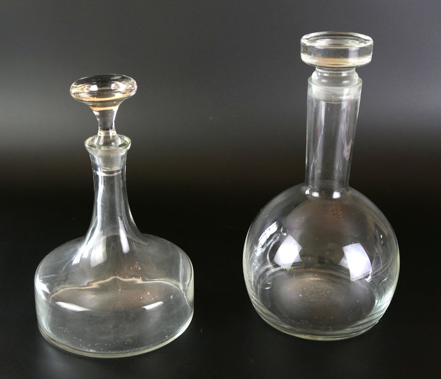 Two Glass Decanters